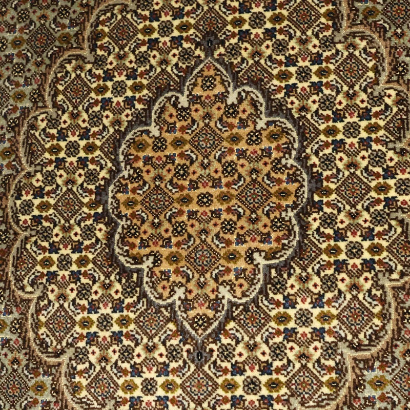 Täbriz - 50 Raj Teppich 100x149cm - Perserteppich - olivgrün