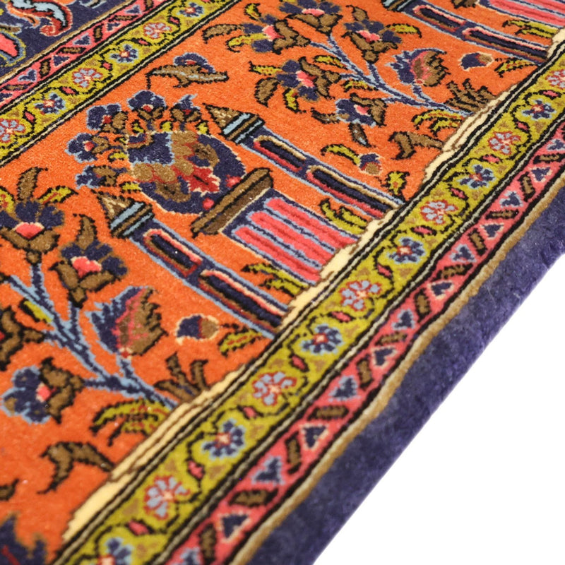 Sarough Teppich 110x161cm - Perserteppich - dunkelblau