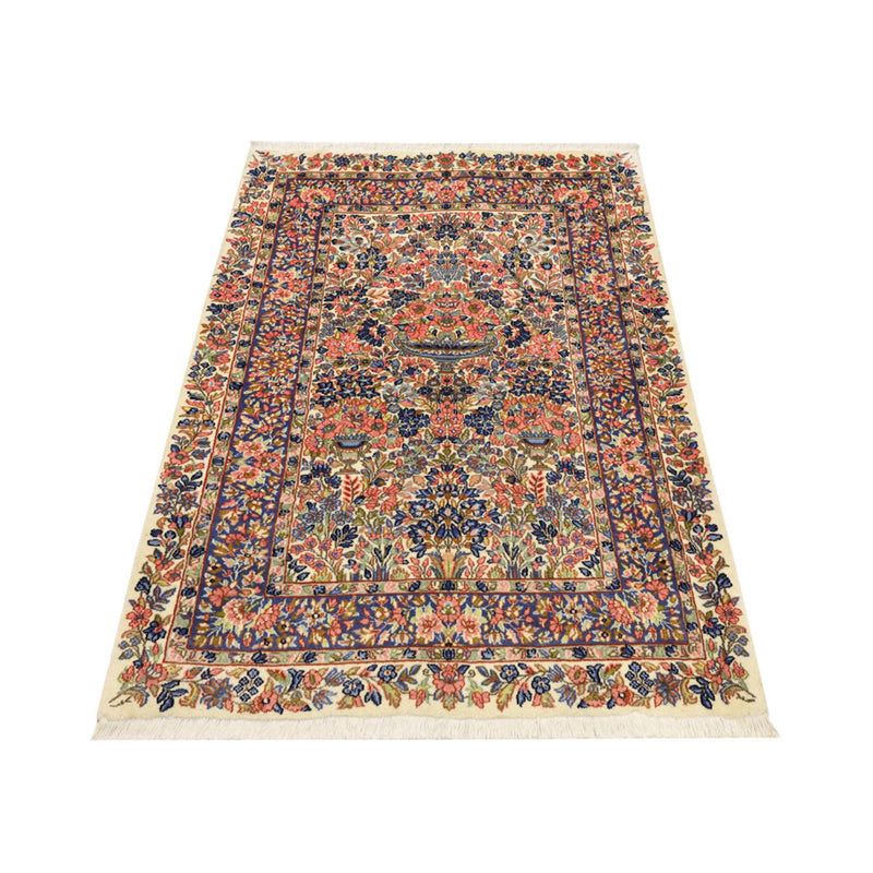 Kerman Teppich 101x148cm - Perserteppich - mehrfarbig