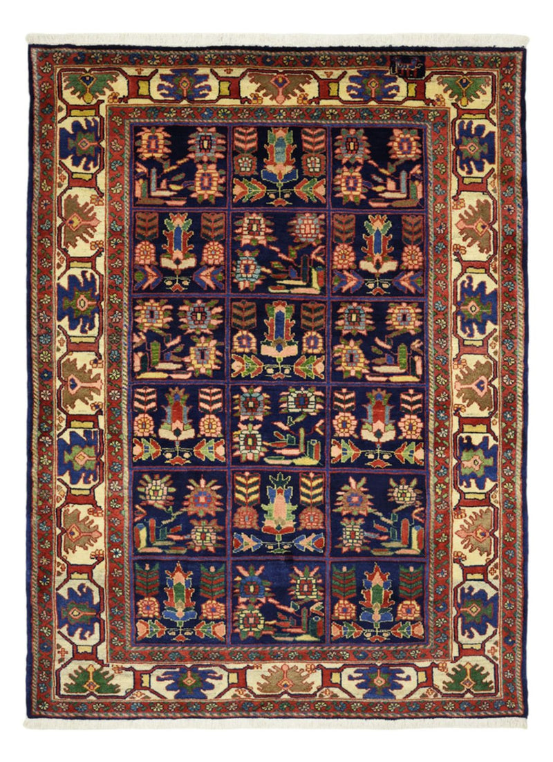 Hamadan Teppich 160x214cm - Perserteppich - mehrfarbig