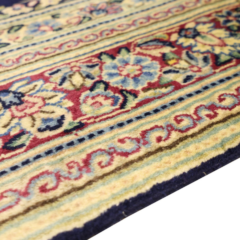 Kerman Teppich 89x148cm - Perserteppich - dunkelblau