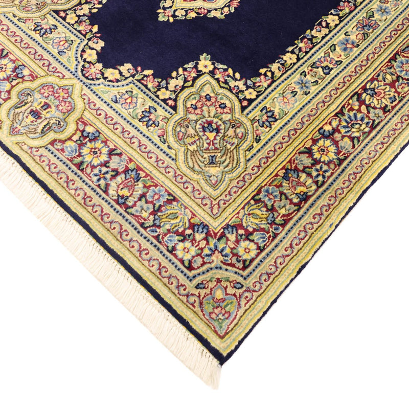 Kerman Teppich 90x147cm - Perserteppich - dunkelblau