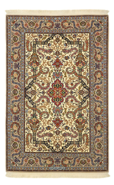 Isfahan Teppich 111x171cm - Perserteppich - beige
