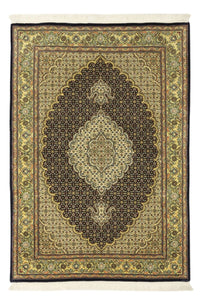 Täbriz - 50 Raj Teppich 102x146cm - Perserteppich - dunkelgrün – product image