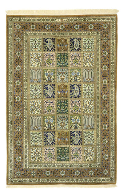 Ilam Teppich 102x154cm - Perserteppich - olivgrün