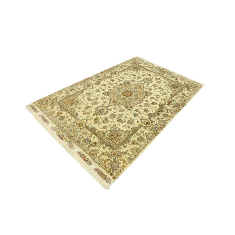 Täbriz - 50 Raj Teppich 148x219cm - Perserteppich - beige