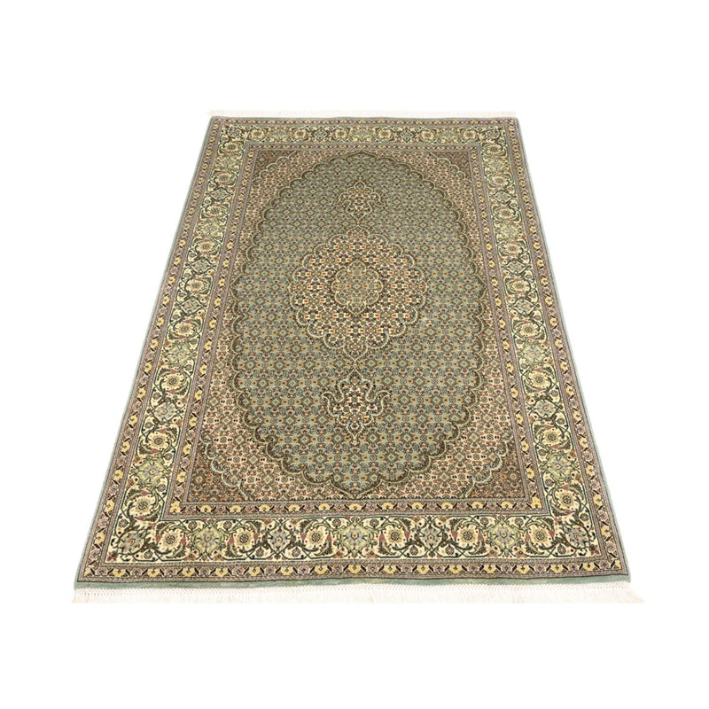Täbriz - 50 Raj Teppich 101x153cm - Perserteppich - olivgrün