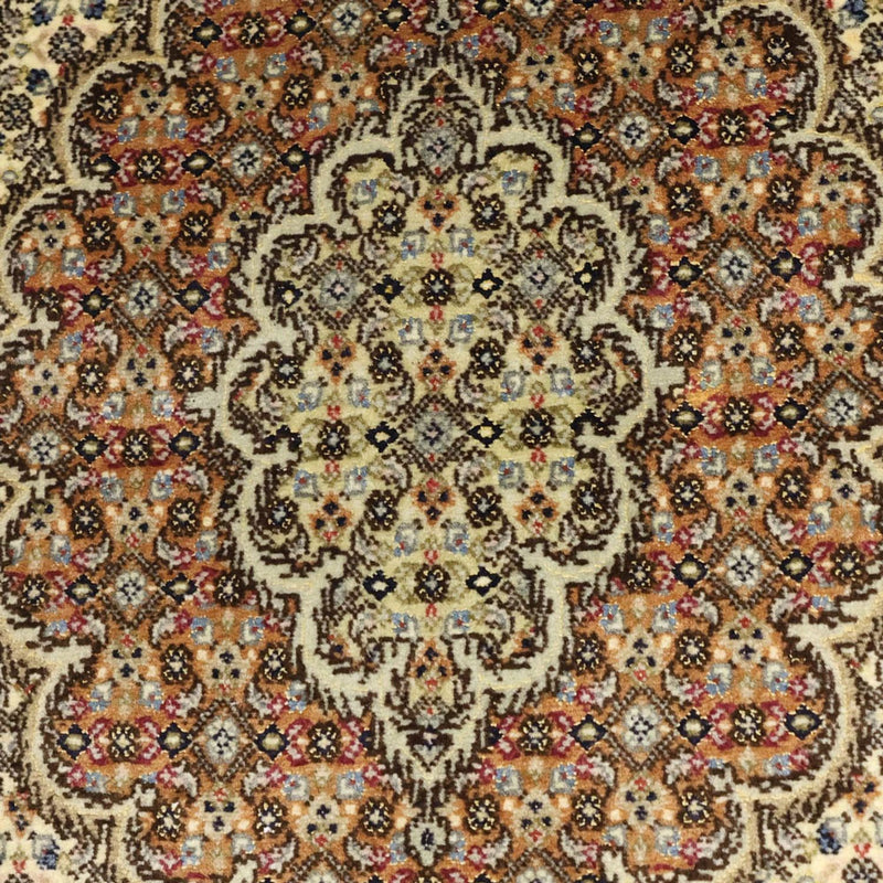 Täbriz - 50 Raj Teppich 102x150cm - Perserteppich - olivgrün