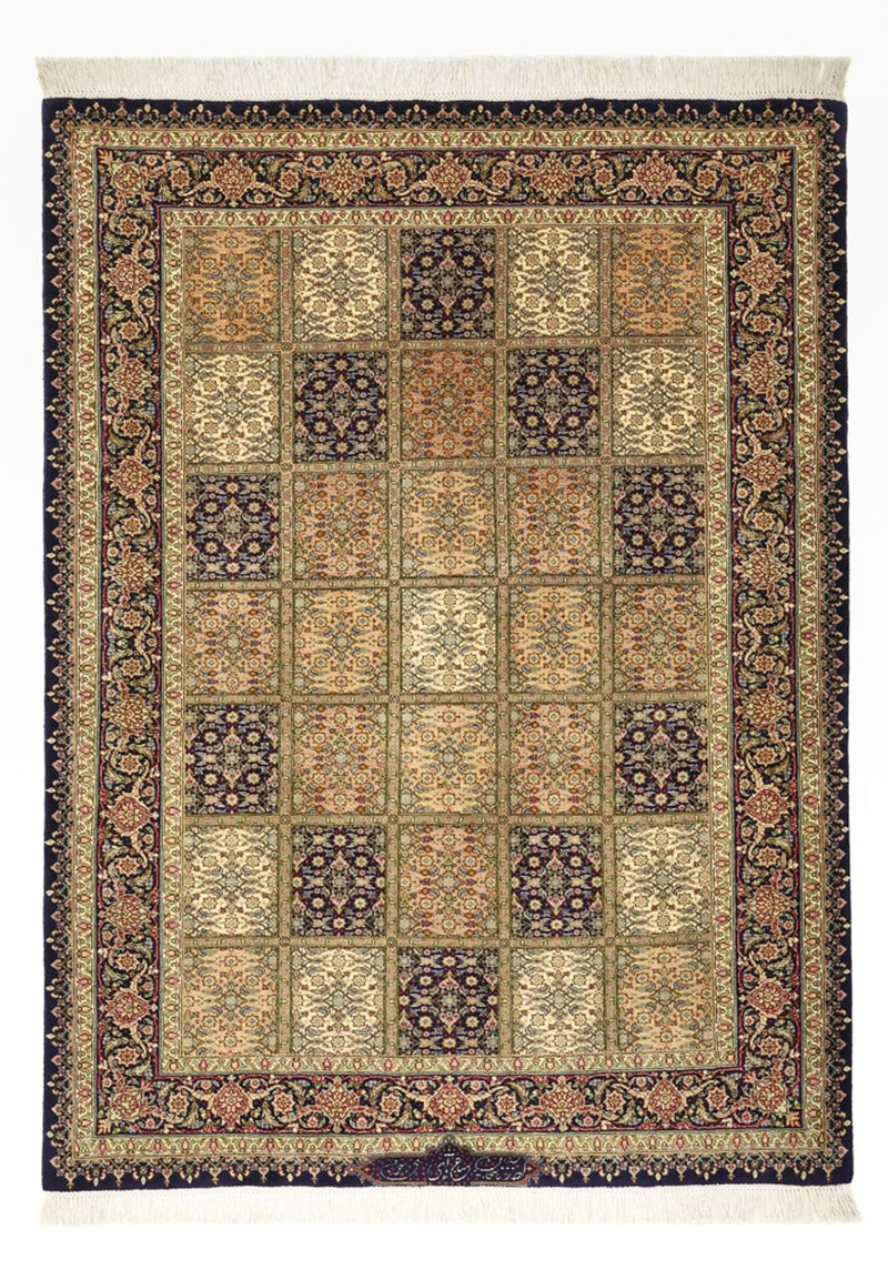 Täbriz - 50 Raj Teppich 115x160cm - Perserteppich - mehrfarbig
