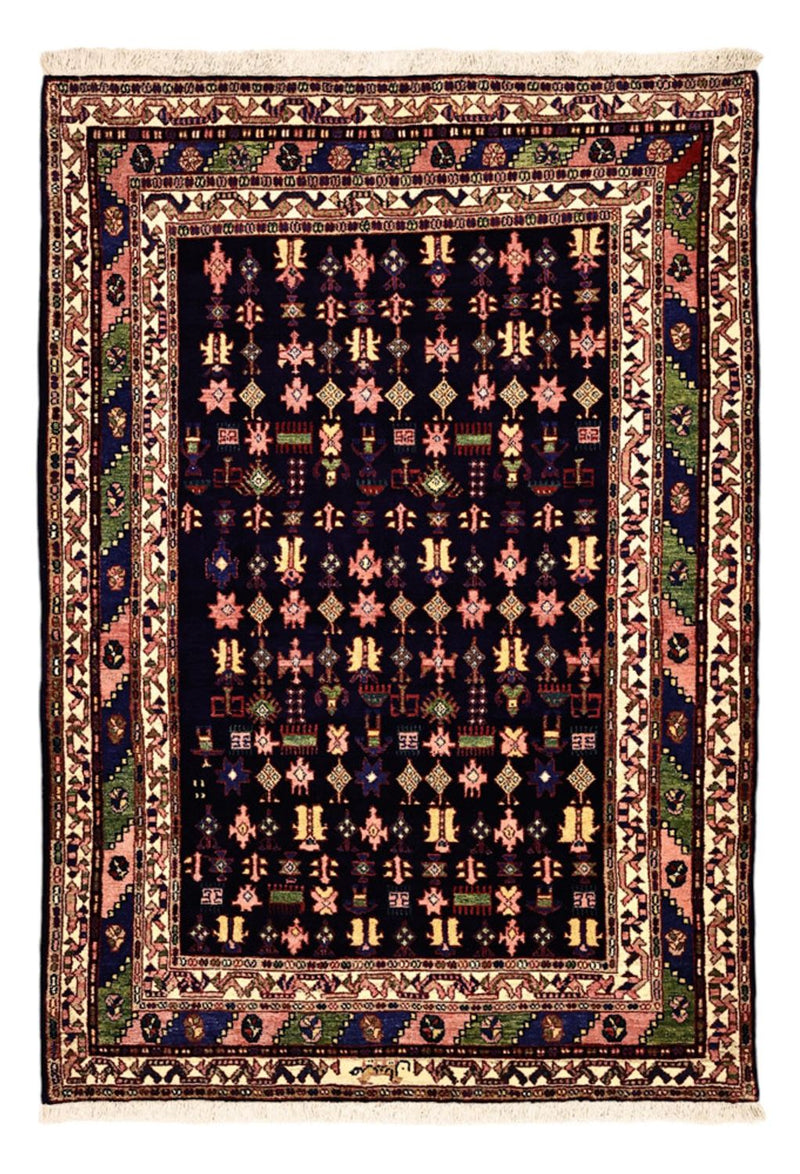 Maschad Teppich 157x215cm - Perserteppich - dunkelblau