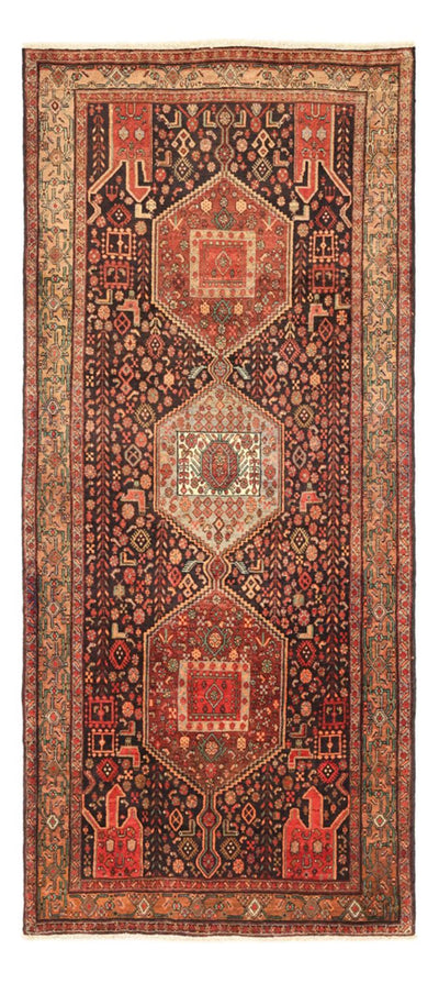 Nahavand Teppich 130x295cm - Perserteppich - dunkelrot