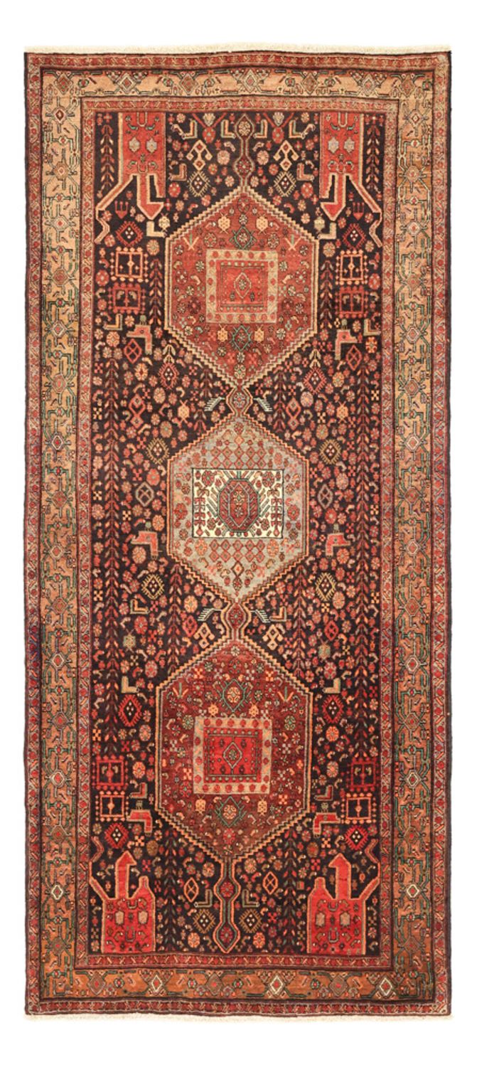 Nahavand Teppich 130x295cm - Perserteppich - dunkelrot