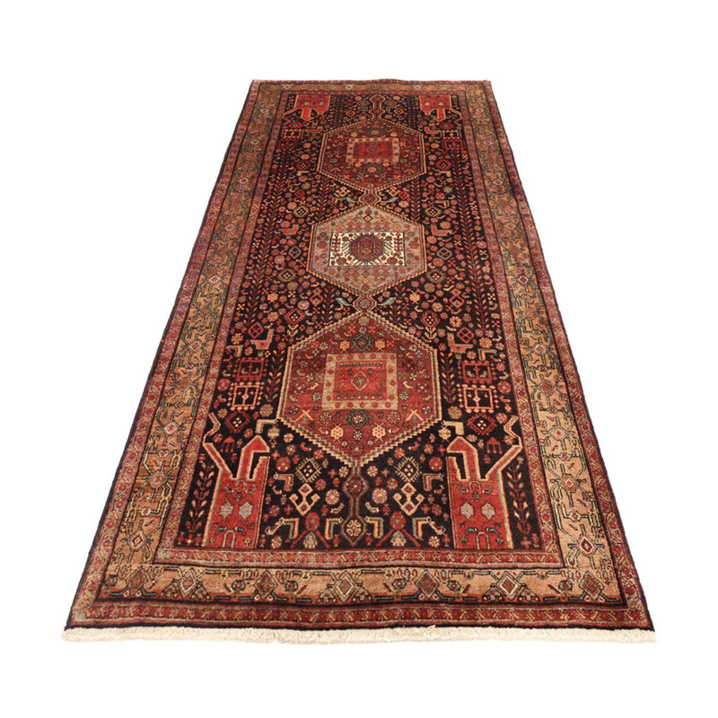 Nahavand Teppich 130x295cm - Perserteppich - dunkelrot