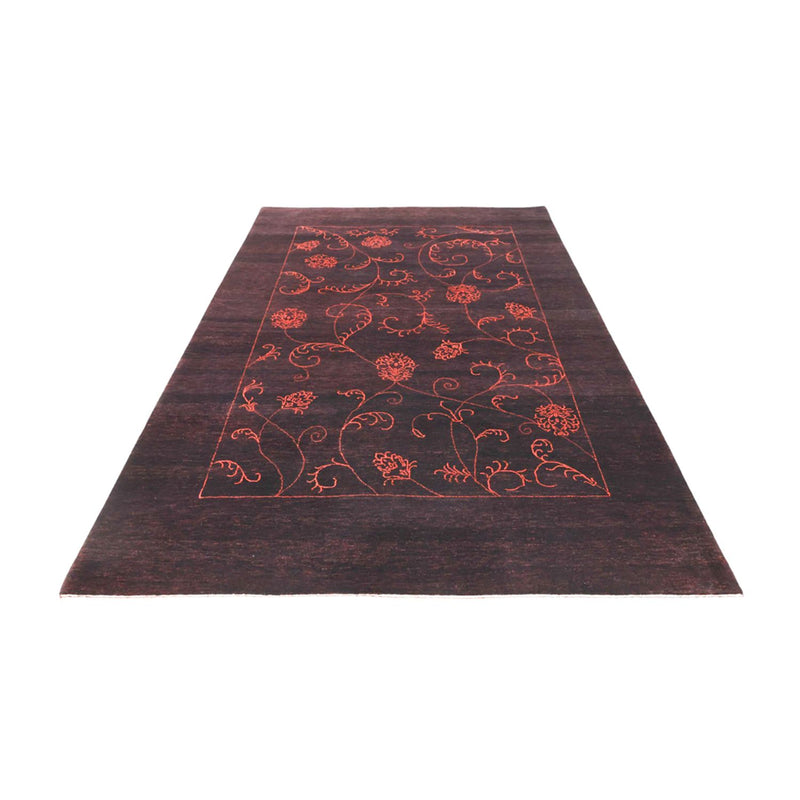 Indo Loribaft Teppich 173x240cm - Wollteppich - dunkelblau