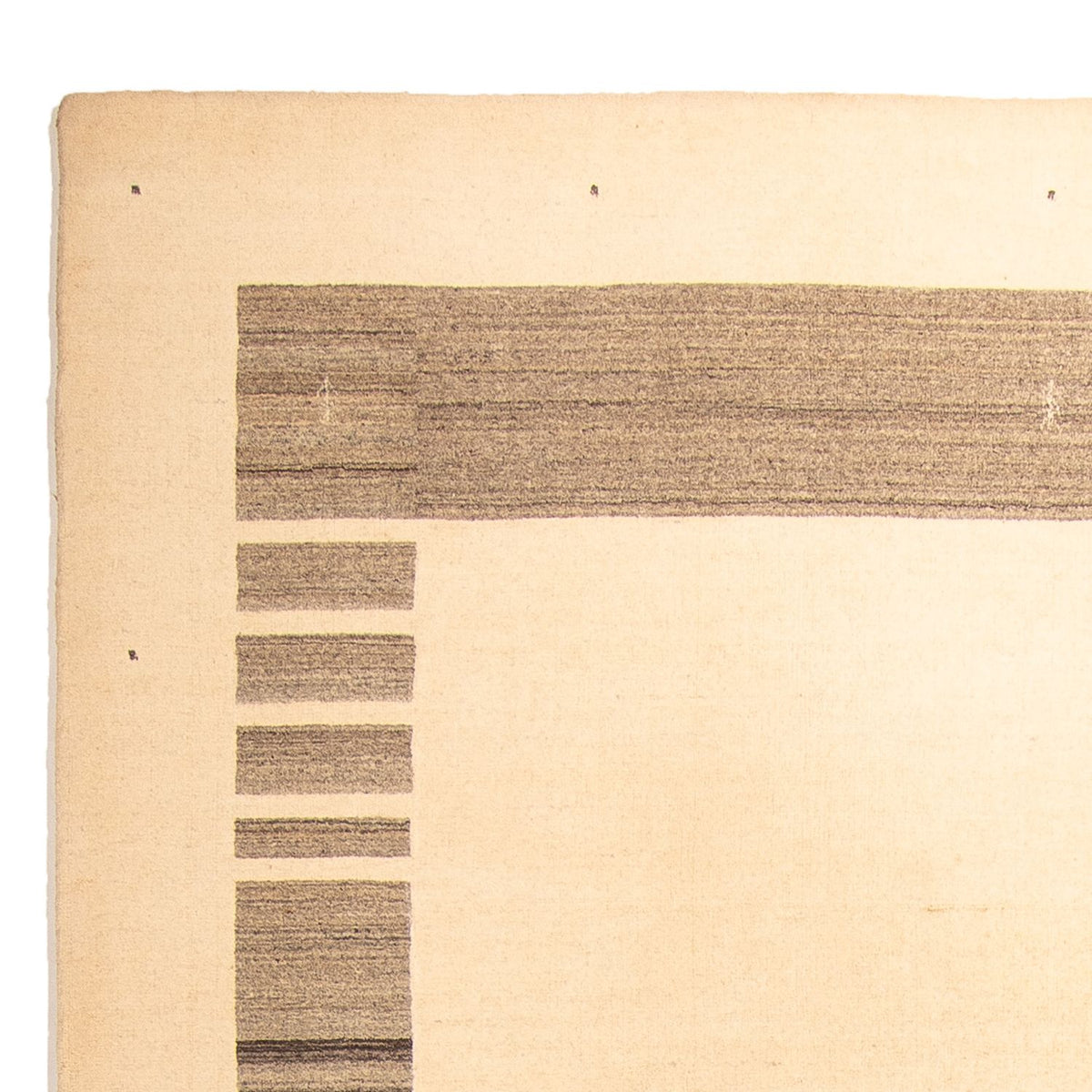 Gabbeh Teppich Softy 203x296cm - Wollteppich - beige