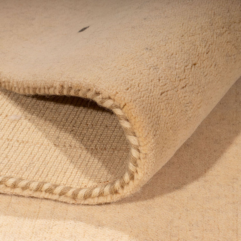 Gabbeh Teppich Softy 203x296cm - Wollteppich - beige