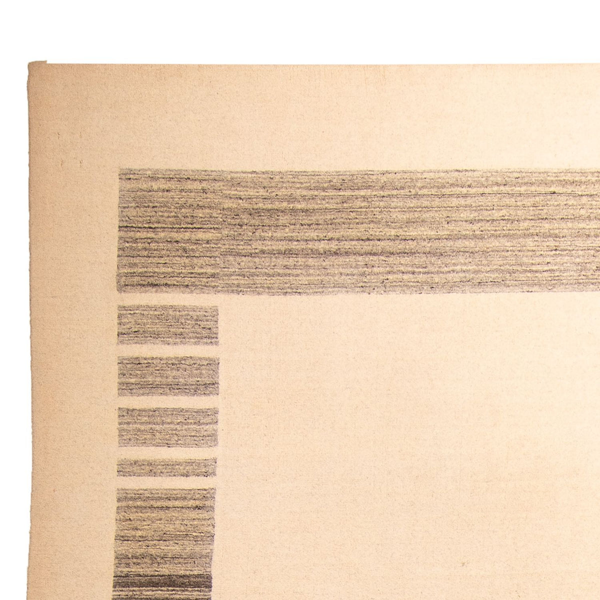 Gabbeh Teppich Softy 205x288cm - Wollteppich - beige