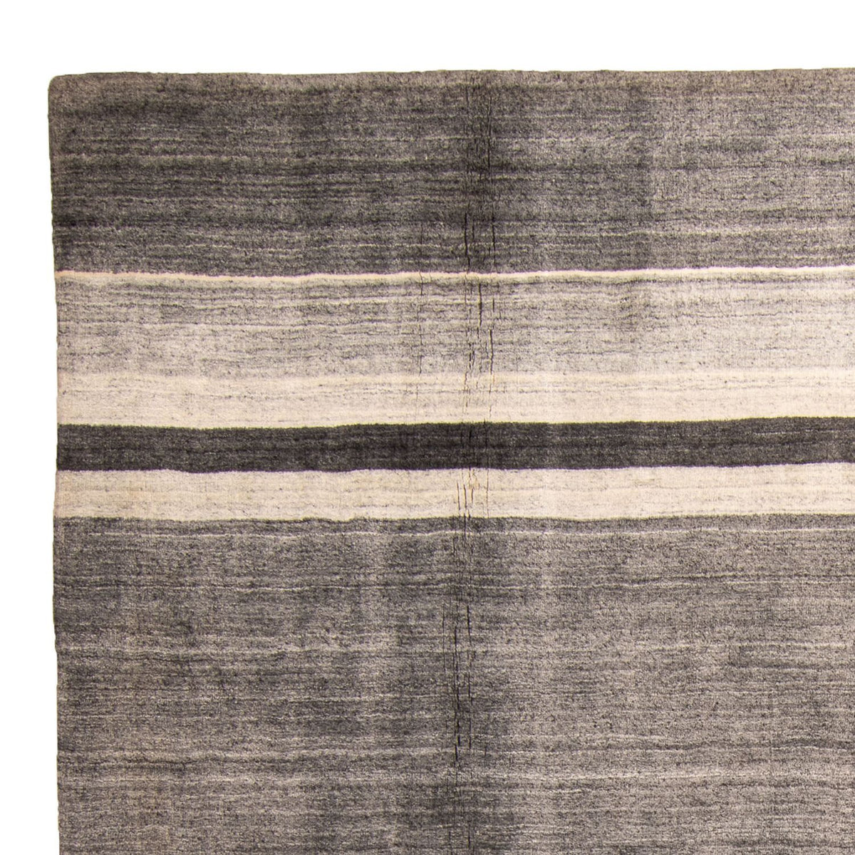 Gabbeh Teppich Softy 174x244cm - Wollteppich - grau