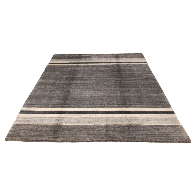 Gabbeh Teppich Softy 174x244cm - Wollteppich - grau