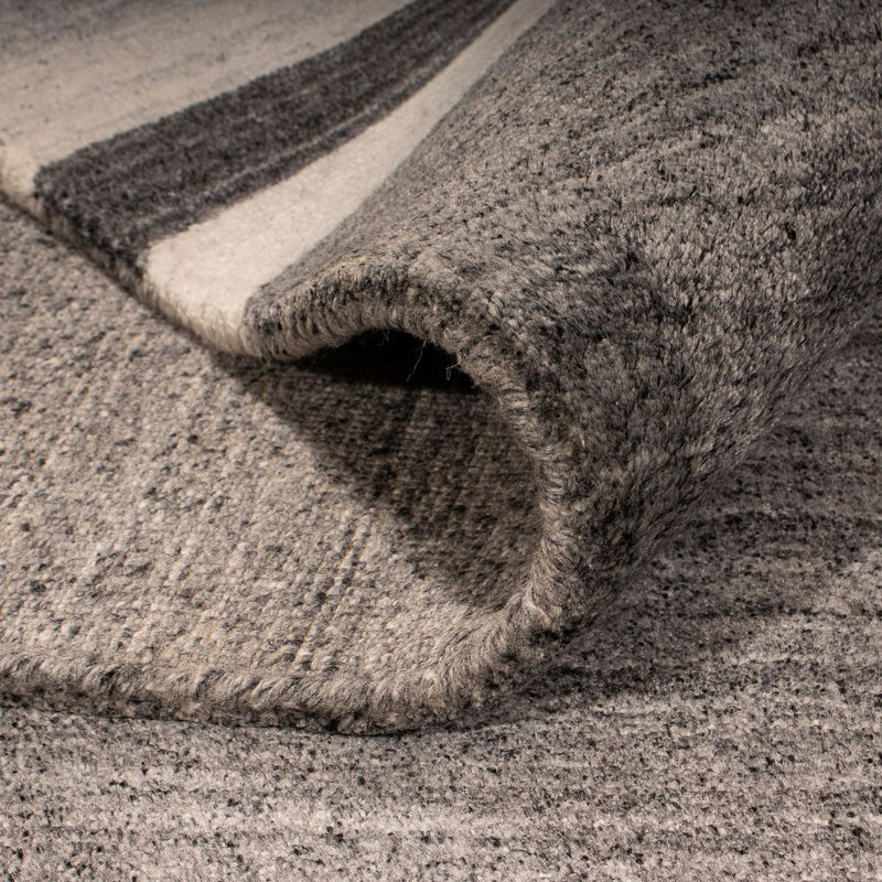 Gabbeh Teppich Softy 174x244cm - Wollteppich - grau