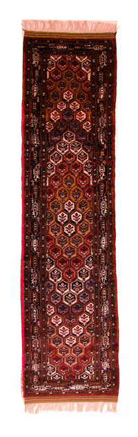 Maschad Teppich 79x303cm - Perserteppich - dunkelbraun – product image