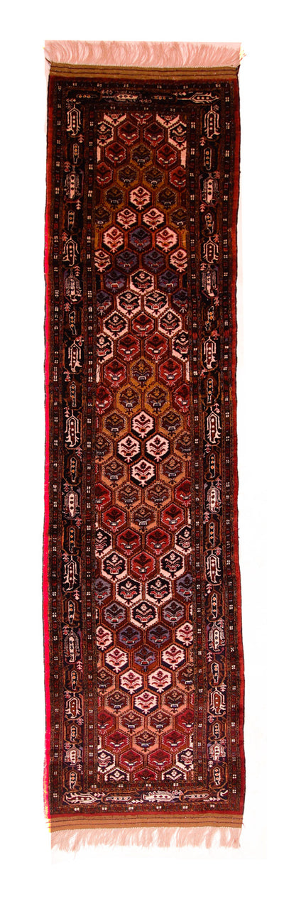Maschad Teppich 79x303cm - Perserteppich - dunkelbraun