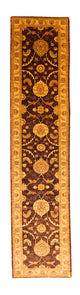Ziegler Teppich 90x385cm - Orientteppich - dunkelbraun