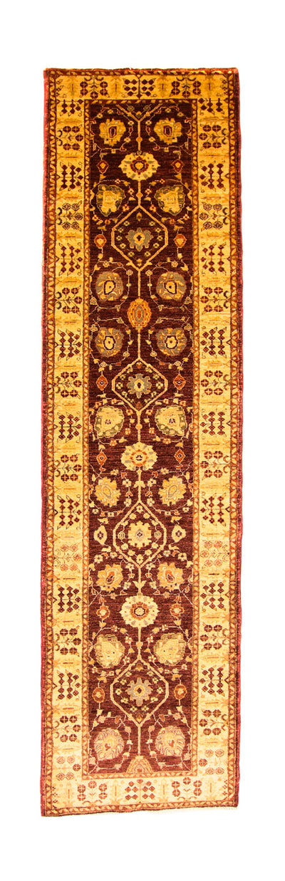 Ziegler Teppich 81x347cm - Orientteppich - dunkelbraun