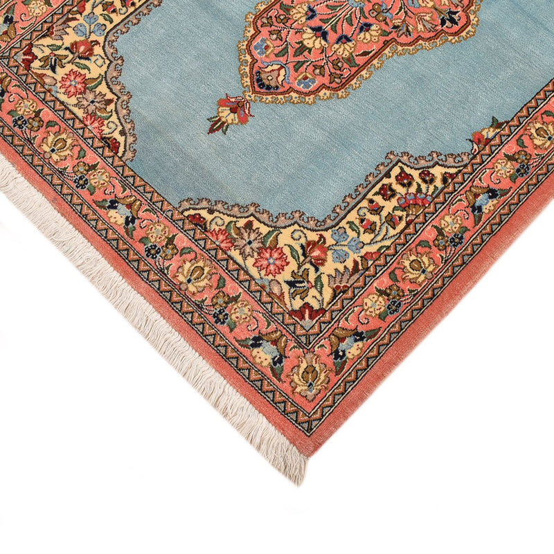 Ghom Teppich 80x117cm - Perserteppich - hellblau