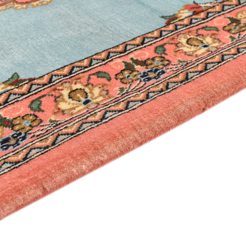 Ghom Teppich 80x117cm - Perserteppich - hellblau