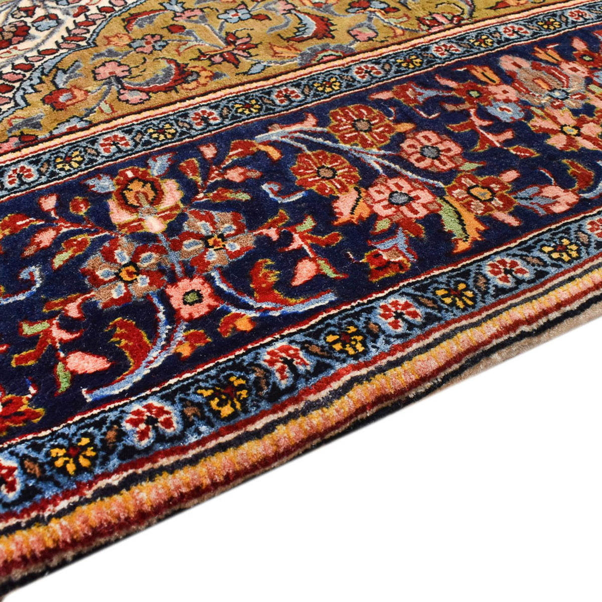 Täbriz - 40 Raj Teppich 153x210cm - Perserteppich - caramel
