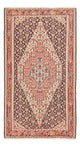 Kelim Senneh Teppich 132x238cm - dunkelbeige