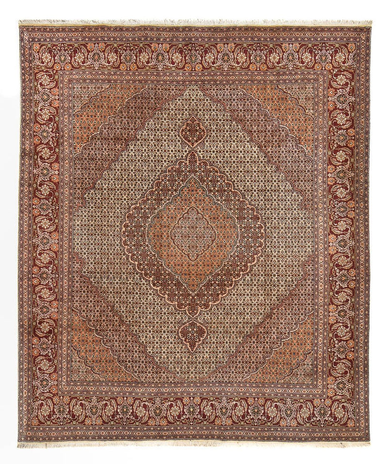 Täbriz - 40 Raj Teppich 250x297cm - Perserteppich - braun