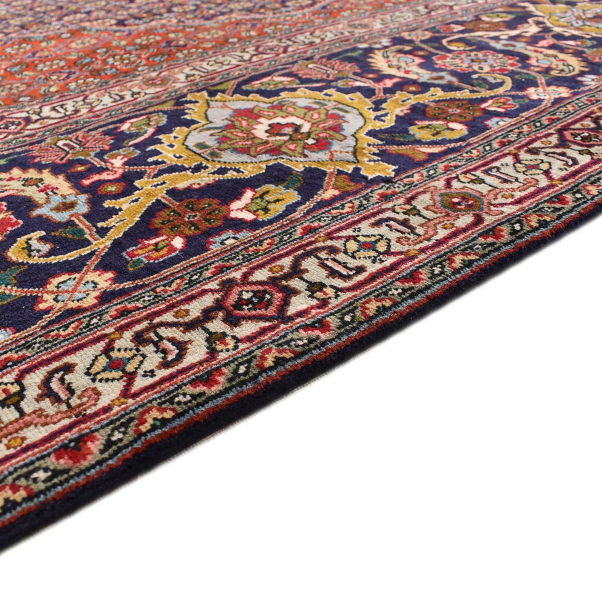 Täbriz - 40 Raj Teppich 294x382cm - Perserteppich - weinrot