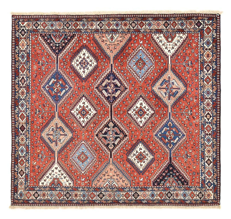 Yalameh Teppich 188x200cm - Perserteppich - rot