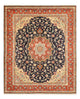 Täbriz - 50 Raj Teppich 205x255cm - Perserteppich - dunkelblau