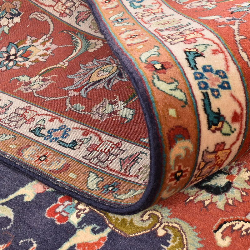 Täbriz - 50 Raj Teppich 205x255cm - Perserteppich - dunkelblau