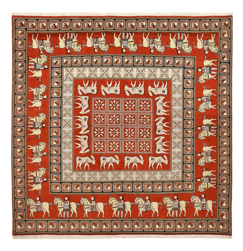 Täbriz - 50 Raj Teppich 245x255cm - Perserteppich - mehrfarbig