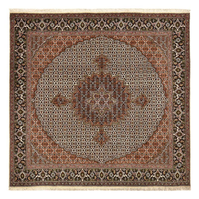 Täbriz - 40 Raj Teppich 204x207cm - Perserteppich - braun