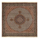 Täbriz - 40 Raj Teppich 204x207cm - Perserteppich - braun