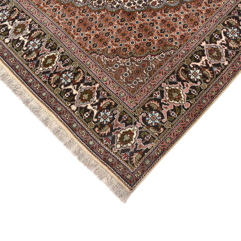 Täbriz - 40 Raj Teppich 204x207cm - Perserteppich - braun