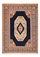 Täbriz - 50 Raj Teppich 100x142cm - Perserteppich - dunkelblau
