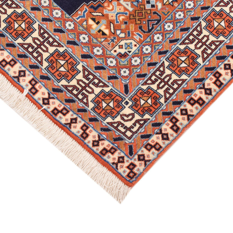 Täbriz - 50 Raj Teppich 100x142cm - Perserteppich - dunkelblau