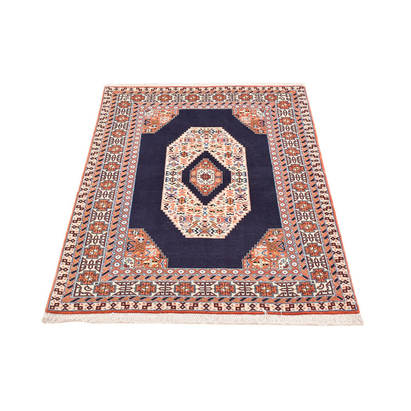Täbriz - 50 Raj Teppich 100x142cm - Perserteppich - dunkelblau