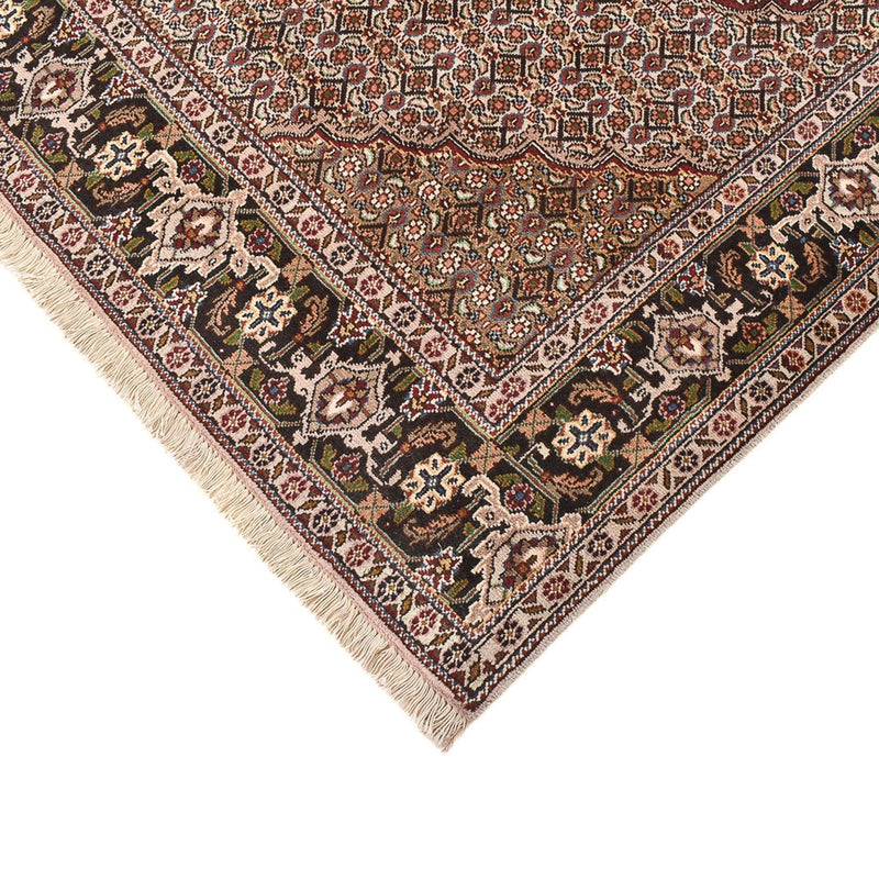Täbriz - 40 Raj Teppich 196x202cm - Perserteppich - hellbraun