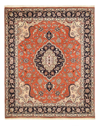 Täbriz - 40 Raj Teppich 200x260cm - Perserteppich - hellrot