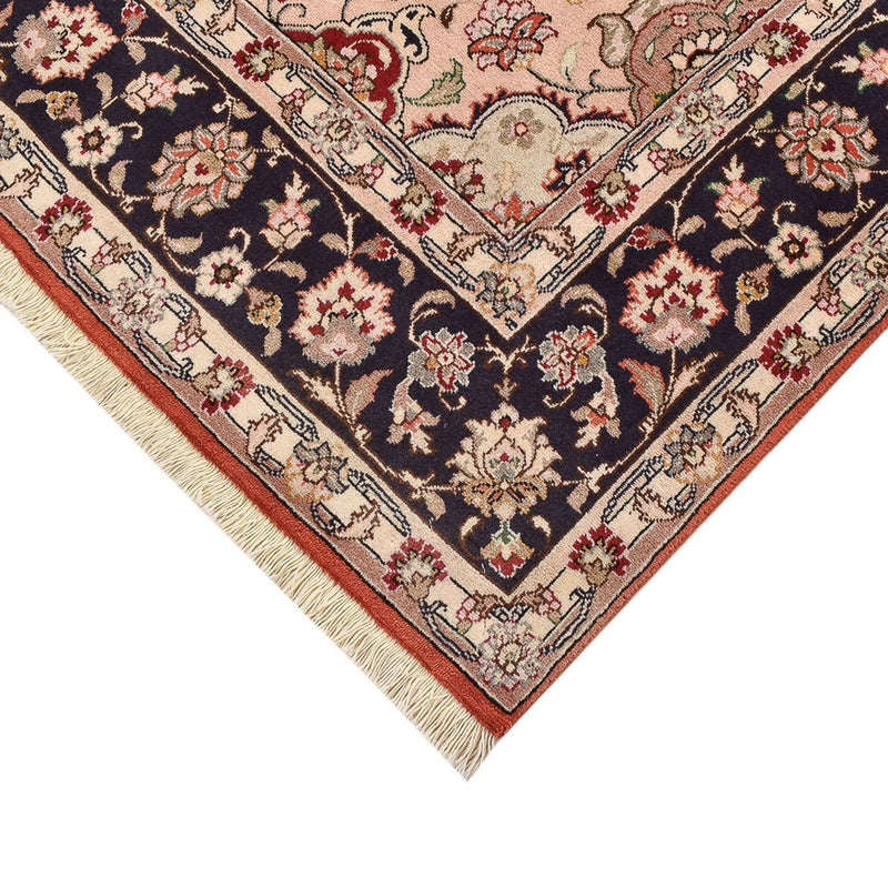 Täbriz - 40 Raj Teppich 200x260cm - Perserteppich - hellrot