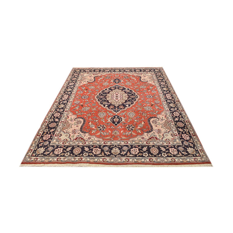 Täbriz - 40 Raj Teppich 200x260cm - Perserteppich - hellrot