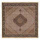 Täbriz - 40 Raj Teppich 204x204cm - Perserteppich - braun
