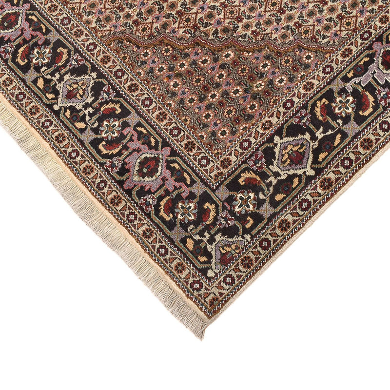 Täbriz - 40 Raj Teppich 204x204cm - Perserteppich - braun